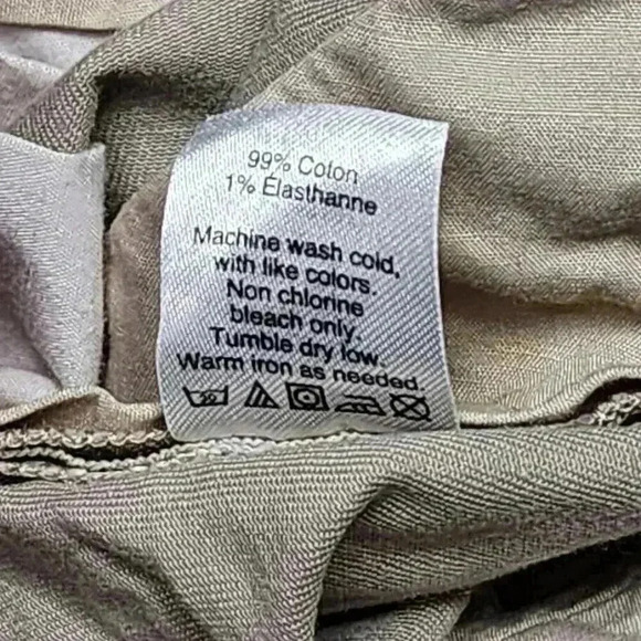 J. Crew Factory Men’s Flex Driggs Khaki Chino Pants Casual Office 36 x 30 - Picture 7 of 9